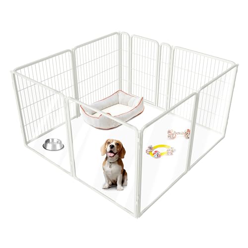 FXW Homeplus Unleashed Indoor Hunde-Laufstall – Stressfreies und sicheres Spielen, strapazierfähig, 81,3 cm, 4 Acrylplatten + 4 Drahtpaneele, Hundegehege für kleine und mittelgroße Hunde, Weiß│ FXW Homeplus Unleashed Indoor Hunde-Laufstall – Stressfreies und sicheres Spielen, strapazierfähig, 81,3 cm, 4 Acrylplatten + 4 Drahtpaneele, Hundegehege für kleine und mittelgroße Hunde, Weiß│ von FXW
