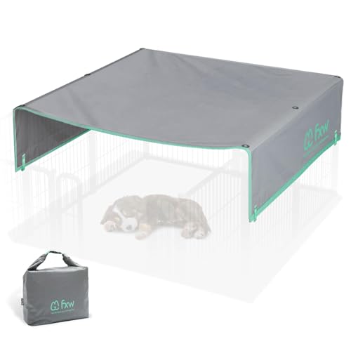 FXW Sonnenschutz speziell für FXW Hunde-Laufstall (nicht für andere Marken geeignet), passend für Rollick-/Sofortlaufgitter mit einer Höhe von 127 cm, zum Patent angemeldet (Laufgitter nicht im von FXW