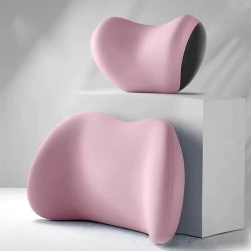 FXZNB Autositz-Kopfstütze,Car seat Lumbar Support, lindert Schmerzen im Lendenwirbelbereich und im Nacken, für Dacia Sandero 2020-2024.,Pink FXZNB Autositz-Kopfstütze,Car seat Lumbar Support, lindert Schmerzen im Lendenwirbelbereich und im Nacken, für Dacia Sandero 2020-2024.,Pink von FXZNB