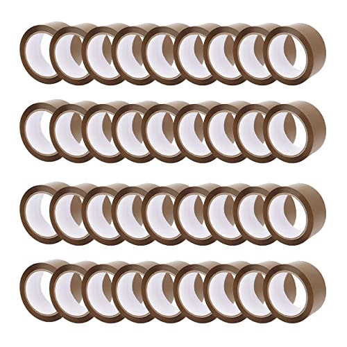 FYBR TAPEMAXX PLUS 36 Rollen starkes Paketklebeband leise Paketband Packband Packing Tape Klebeband Paket Packetbandrolle Verpackungsband 48mm x 66m braun von FYBR