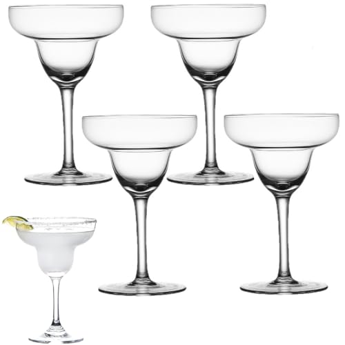 4 Stück Martini Gläser Cocktailgläser Set| Martinigläser Longdrinkgläser Bar Zubehör| Bruchsicher & Elegantes Design Cocktail Gläser| Cocktail Trinkgläser Für Gefrorene Getränke (Stil A,4 Stück) von FYBlossom