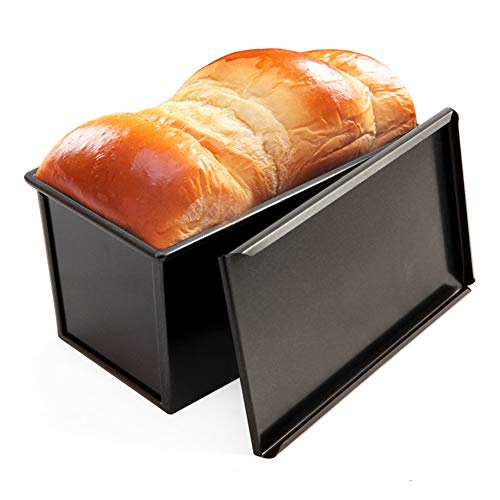 Brotpfannen Toast Backform Mit Deckel, Kastenform Zum Backen Aus Rostfreier Stahl, Toaster Brotbackform Form Mit Antihaftbeschichtung, Rechteckige Kuchenform Für Toastbrot, Käsekuchenm, Sandwichform von FYBlossom