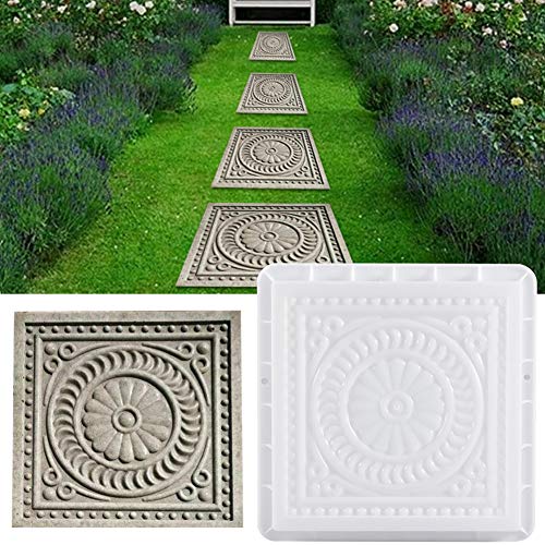 DIY Gehweg Form Betonform Plastik Gehwegen Schalungsform Gießform Pflasterform, 1 Stück Pflasterstein Gehweg Form Pflasterform Garten Schablone Für Beton Gehwegen Trittsteinen, 32X32X6CM DIY Gehweg Form Betonform Plastik Gehwegen Schalungsform Gießform Pflasterform, 1 Stück Pflasterstein Gehweg Form Pflasterform Garten Schablone Für Beton Gehwegen Trittsteinen, 32X32X6CM von FYBlossom