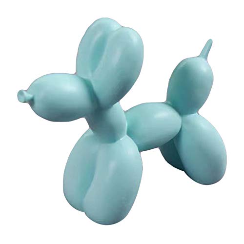 FYBlossom Ballon Hund Harz, Kunst Skulptur Figur Kunsthandwerk Zum Kuchenbacken Zuhause Dekorationen Party Dessert Desktop Ornament (Blau) von FYBlossom