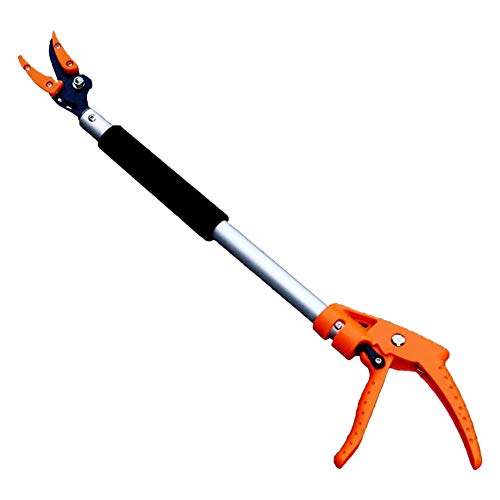 Gartenwerkzeug Alu Greif Teichschere, 23,6 Zoll Baumschneider Gardena Short Reach Tree Pruner Verlängerung Müll Wurf Picker Grabber Reacher Garten Assistance Picker Helping Hand Tool von FYBlossom