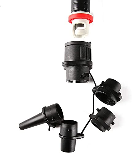FYBlossom Schlauchboot Ventiladapter Luftpumpenkonverter, SUP Surf Paddle Ventiladapter Aufblasbarer Adapter Mit 4 Stück Luftdüse, Aufblasbarer Sup-Pumpenadapter Für Kanus Fischerboote Schlauchboote FYBlossom Schlauchboot Ventiladapter Luftpumpenkonverter, SUP Surf Paddle Ventiladapter Aufblasbarer Adapter Mit 4 Stück Luftdüse, Aufblasbarer Sup-Pumpenadapter Für Kanus Fischerboote Schlauchboote von FYBlossom