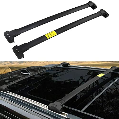 2 StüCk DachträGer Crossbar für Jeep Grand Cherokee 2011-2020, Aluminium FüR Car Top GepäCkträGer Schiene Einstellbare AbschließBar TragfäHigkeit RelingträGer Auto Styling ZubehöR von FYCXUM