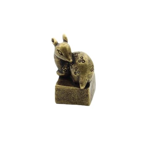 Antique Bronze Deer Sculpture Statue with Gold Accents-Zen Meditation Decor for Living Room Spa Or Yoga Studio Centerpiece Bedroom Office Home Feng Shui Antique Bronze Deer Sculpture Statue with Gold Accents-Zen Meditation Decor for Living Room Spa Or Yoga Studio Centerpiece Bedroom Office Home Feng Shui von FYDCYHM