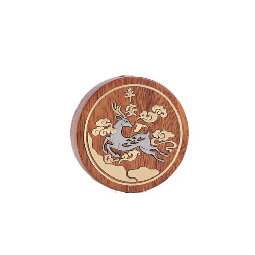 FYDCYHM Antike Hirsch Holz Statue Akzente Zen Meditation Holzskulptur Dekor Für Wohnzimmer Spa Oder Yoga Studio Centerpiece Bücher Wohnzimmer Schlafzimmer Ornament von FYDCYHM