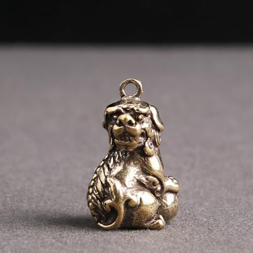 FYDCYHM Handgefertigte Bronze-Wildtier-Skulptur Glückstierfigur für Zuhause, Büro, Schreibtisch, einzigartiges Einweihungsgeschenk für Hausbesitzer von FYDCYHM