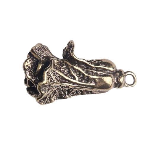 FYDCYHM Handgefertigte Bronzekohl-Skulptur Glückstierfigur für Zuhause, Büro, Schreibtisch, einzigartiges Einweihungsgeschenk für Hausbesitzer von FYDCYHM