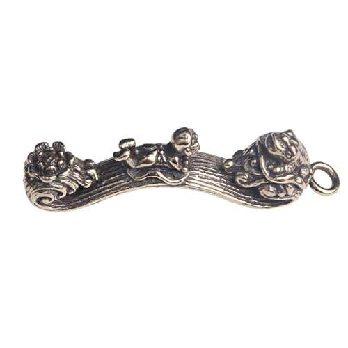 FYDCYHM Handgefertigte Bronzeskulptur, Glückstierfigur für Zuhause, Büro, Schreibtisch, einzigartiges Einweihungsgeschenk für Hausbesitzer von FYDCYHM