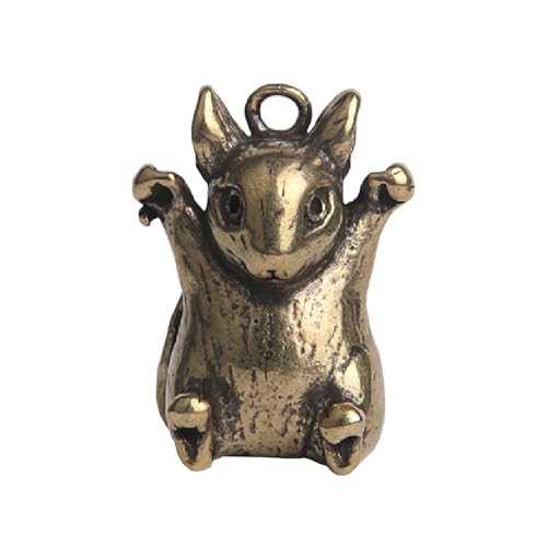 FYDCYHM Handgefertigte Bronzeskulptur Mäuse, Glückstierfigur für Zuhause, Büro, Schreibtisch, einzigartiges Einweihungsgeschenk für Hausbesitzer von FYDCYHM