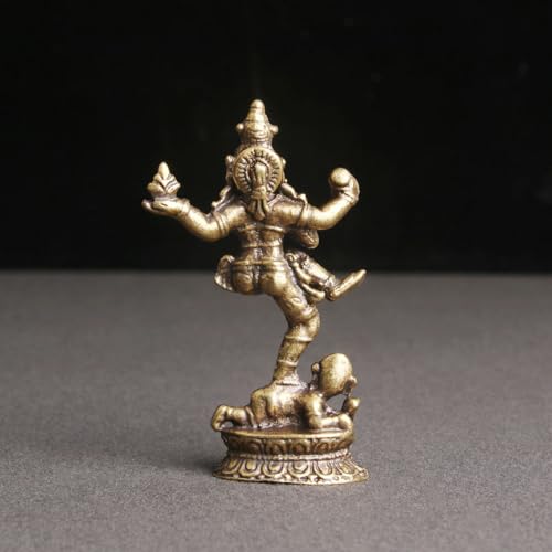 FYDCYHM Handgefertigte Buddha-Skulptur aus Bronze, Glückstierfigur für Zuhause, Büro, Schreibtisch, einzigartiges Einweihungsgeschenk für Hausbesitzer von FYDCYHM