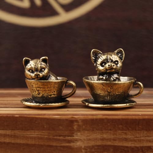 FYDCYHM Handgemachte Bronze Teetassen Skulptur-glückliche Tierfigur Für Home Office Desk Einzigartiges Einweihungsgeschenk Für Hausbesitzer Wohnzimmer Schlafzimmer Büro Zuhause Feng Shui(2.1cm, 2) FYDCYHM Handgemachte Bronze Teetassen Skulptur-glückliche Tierfigur Für Home Office Desk Einzigartiges Einweihungsgeschenk Für Hausbesitzer Wohnzimmer Schlafzimmer Büro Zuhause Feng Shui(2.1cm, 2) von FYDCYHM