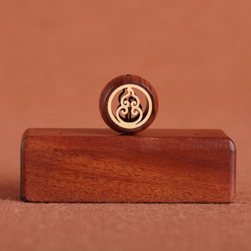Holzstatue Hängend Handgemachte Holzskulptur Dekor Buchsbaum Vintage Dekoration Schreibtisch Ornament Für Wohnzimmer Schlafzimmer Büro Zuhause Feng Shui Skulpturale(1.7cm, 2) von FYDCYHM