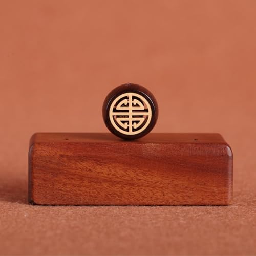 Holzstatue Hängend Handgemachte Holzskulptur Dekor Buchsbaum Vintage Dekoration Schreibtisch Ornament Für Wohnzimmer Schlafzimmer Büro Zuhause Feng Shui Skulpturale(1.7cm, 3) von FYDCYHM