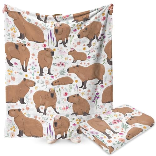 FYDZBSL Capybara Kuscheldecke für Kinder Flanell Decke Kinder Weich Flauschig Fleecedecke Karikatur Interessant Bunt Cute Capybaras Geschenke für Junge Mädche Junge 100x150CM FYDZBSL Capybara Kuscheldecke für Kinder Flanell Decke Kinder Weich Flauschig Fleecedecke Karikatur Interessant Bunt Cute Capybaras Geschenke für Junge Mädche Junge 100x150CM von FYDZBSL
