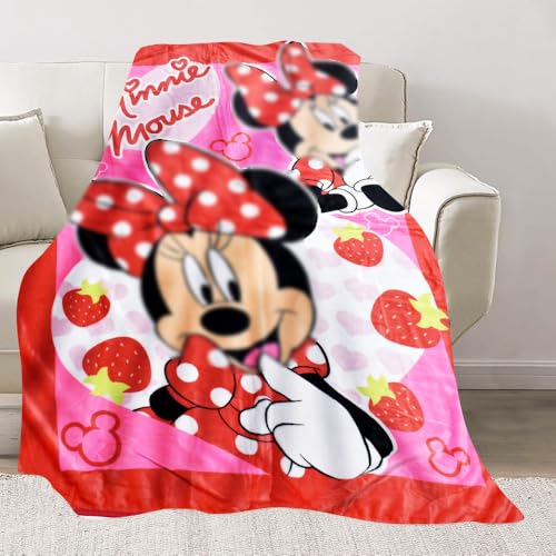 FYDZBSL Decke Cartoon Druck Flauschige Cartoon Druck Flauschige Fleecedecke Rote Cartoon-Decke Plüsch Schlafdecke Geeignet für Erwachsene und Kinder-100 * 140CM von FYDZBSL