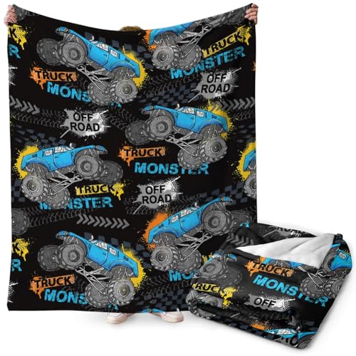 FYDZBSL Monster Tuck Kinder Decke,Niedlichzenmotiv Decke Kinder Weich Flauschig Fleecedecke Karikatur Einfaches Monster Tuck Design Geschenke für Junge Mädche Junge 100x150CM FYDZBSL Monster Tuck Kinder Decke,Niedlichzenmotiv Decke Kinder Weich Flauschig Fleecedecke Karikatur Einfaches Monster Tuck Design Geschenke für Junge Mädche Junge 100x150CM von FYDZBSL