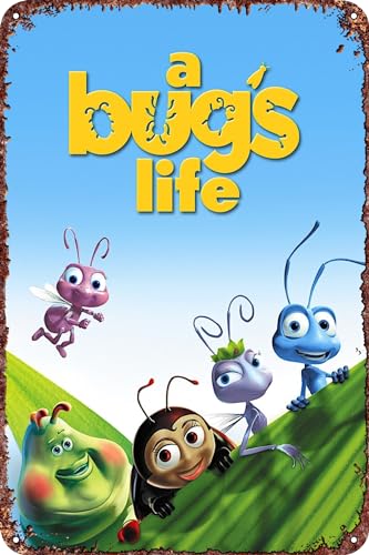 FYELVO A Bug's Life Movie Poster Metal Tin Logo Retro Metal Logo Art Poster Iron Logo Bar Garage Cafe Bar Dominic Wall Decoration 20.3 x 30.5 cm FYELVO A Bug's Life Movie Poster Metal Tin Logo Retro Metal Logo Art Poster Iron Logo Bar Garage Cafe Bar Dominic Wall Decoration 20.3 x 30.5 cm von FYELVO