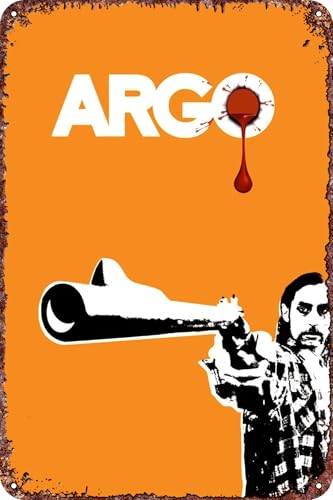 FYELVO Argo Movie Poster Metal Tin Logo Retro Metal Logo Art Poster Iron Logo Bar Garage Cafe Bar Dominic Wall Decoration 20.3 x 30.5 cm FYELVO Argo Movie Poster Metal Tin Logo Retro Metal Logo Art Poster Iron Logo Bar Garage Cafe Bar Dominic Wall Decoration 20.3 x 30.5 cm von FYELVO