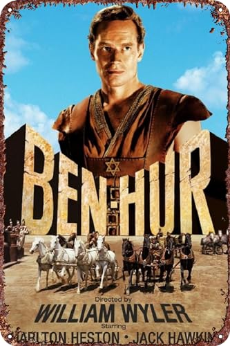 FYELVO Ben-Hur Filmposter Metalldose Logo Retro Metall Logo Kunst Poster Eisen Logo Bar Garage Cafe Bar Dominic Wanddekoration 20,3 x 30,5 cm FYELVO Ben-Hur Filmposter Metalldose Logo Retro Metall Logo Kunst Poster Eisen Logo Bar Garage Cafe Bar Dominic Wanddekoration 20,3 x 30,5 cm von FYELVO