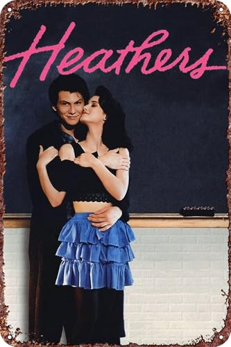 FYELVO Heathers Movie Poster Metal Tin Logo Retro Metal Logo Art Poster Iron Logo Bar Garage Cafe Bar Dominic Wall Decoration 20.3 x 30.5 cm FYELVO Heathers Movie Poster Metal Tin Logo Retro Metal Logo Art Poster Iron Logo Bar Garage Cafe Bar Dominic Wall Decoration 20.3 x 30.5 cm von FYELVO