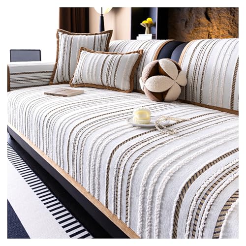 FYFWPA Couch Überzug L Form Sofabezug: Weiche Chenille für Ecksofa Weiche Sofa Überzug für 1 2 3 4 Sitzer Sofabezug Anti Rutsch Sofa Schutzhülle Hund Katze Sofaschoner(Coffee,70 * 90cm) von FYFWPA