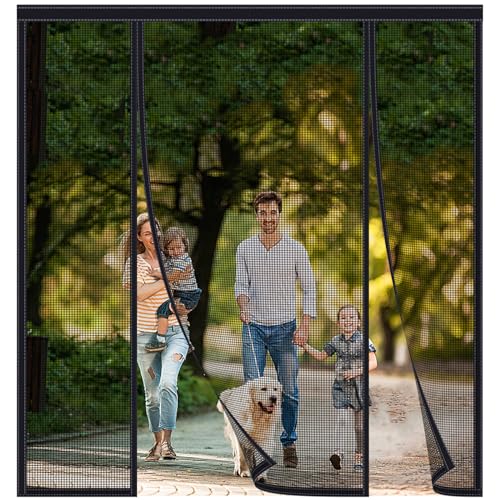 FYHDSH Fliegengitter Balkontür, Fliegengitter Tür, Magnetvorhang Doppeltür Insektenschutz Balkontür Fliegenvorhang, für Türen Terrasse, Schiebetüren, Klebemontage, Schwarz-B-190x220cm FYHDSH Fliegengitter Balkontür, Fliegengitter Tür, Magnetvorhang Doppeltür Insektenschutz Balkontür Fliegenvorhang, für Türen Terrasse, Schiebetüren, Klebemontage, Schwarz-B-190x220cm von FYHDSH