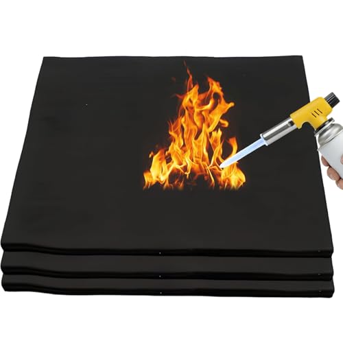 Heizmatte für Küche, feuerfeste Matte, Schweiß- und Kaminschutz, 5 mm dick, 30 x 20 cm, Feuerdecke für Grills und HVAC-Arbeiten, 3 Stück Heizmatte für Küche, feuerfeste Matte, Schweiß- und Kaminschutz, 5 mm dick, 30 x 20 cm, Feuerdecke für Grills und HVAC-Arbeiten, 3 Stück von FYKZQWDS