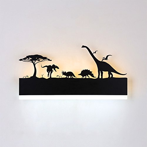 Augrous Wandleuchte LED Oben und Nieder Innenleuchte Dinosaurier Design zum Wohnzimmer Flur Wandgemälde Lampe von FYLARY
