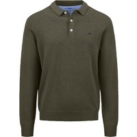 FYNCH-HATTON Strickpullover mit Polokragen und kurzer Knopfleiste von FYNCH-HATTON