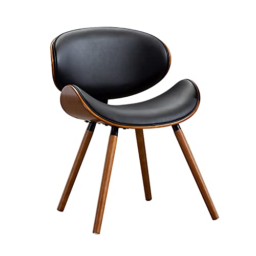 FYNNDM Esszimmerstuhl-Set im Mid-Century-Modern-Stil mit Walnuss-Finish und gepolsterten Sitzen aus Kunstleder, Vintage-Stühle aus Massivholz für Büro, Esszimmer oder Küche (2er-Pa FYNNDM Esszimmerstuhl-Set im Mid-Century-Modern-Stil mit Walnuss-Finish und gepolsterten Sitzen aus Kunstleder, Vintage-Stühle aus Massivholz für Büro, Esszimmer oder Küche (2er-Pa von FYNNDM
