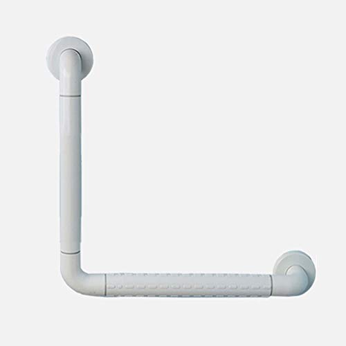 FYNNDM Haltegriffe Badezimmer-Haltegriff Sicherheitsstützgriff, L-förmiger 12 x 12 Zoll - Handicap-Wandmontage-Handlauf - Rutschfester Toilettengriff Duschgriff für ELD (Weiß-50 cm × 70 c FYNNDM Haltegriffe Badezimmer-Haltegriff Sicherheitsstützgriff, L-förmiger 12 x 12 Zoll - Handicap-Wandmontage-Handlauf - Rutschfester Toilettengriff Duschgriff für ELD (Weiß-50 cm × 70 c von FYNNDM