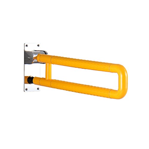 FYNNDM Haltegriffe Haltegriff 304 Edelstahlschienen ABS-Schale Faltbare Wandmontage Sicherheitsstützschiene Handläufe für ältere Menschen/Behinderte Haltehilfe für Toilette/Dusche Badezim von FYNNDM