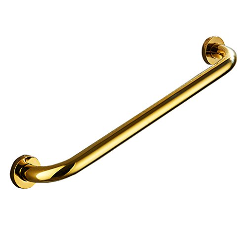 FYNNDM Haltegriffe Haltegriff Messinggriffe Sicherheitsstützgriff Gerade Handläufe für ältere Menschen/Behinderte Haltehilfe für Toilette/Dusche Badezimmer rutschfest (Gold) Dusche/Badezi von FYNNDM