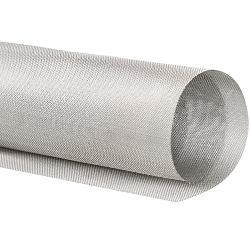 FYNNDM Polycarbonatplatten Edelstahl-Drahtgewebe Edelstahl-Draht-Metallgewebeplatten 20 Mesh Stahlgewebe Lüftungsgitter Fenstergitter mit 1 mm Maschenweite von FYNNDM