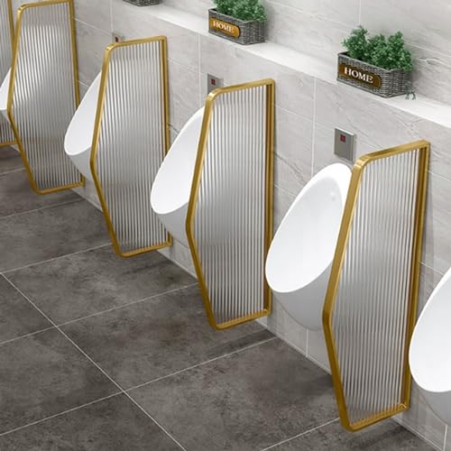 Toilettentrennwände Sichtschutz aus gehärtetem Glas öffentliche Toilettentrennwand Mit Edelstahlbeschlägen Männer Urinal Sichtschutz Toilettentrennwand Urinal Privatsphäre Für den von FYNNDM