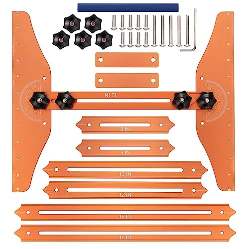 FYOBOT 1Set Treppenschablone Aus Massivem Metall, Treppenstufen-Schablonenwerkzeug zum Genauen Messen Von und Länge, für Treppen, Setzstufen, Trennwände von FYOBOT