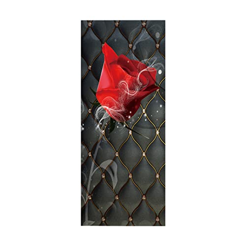 3D Türaufkleber Rote Rose B100 x H200cm Türtapete selbstklebend Fototapete Türposter Türfolie Türsticker PVC Wasserfest Wandbild Für Wohnzimmer kinder bad Schlafzimmer 3D Türaufkleber Rote Rose B100 x H200cm Türtapete selbstklebend Fototapete Türposter Türfolie Türsticker PVC Wasserfest Wandbild Für Wohnzimmer kinder bad Schlafzimmer von FYRHLH