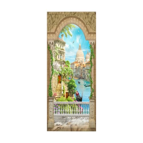 3d Türtapete Selbstklebend Hafenstadt B77 x H200cm Türposter Fototapete, Schlafzimmer Wohnzimmertür Aufzug Tür Aufkleber 3d Türtapete Selbstklebend Hafenstadt B77 x H200cm Türposter Fototapete, Schlafzimmer Wohnzimmertür Aufzug Tür Aufkleber von FYRHLH