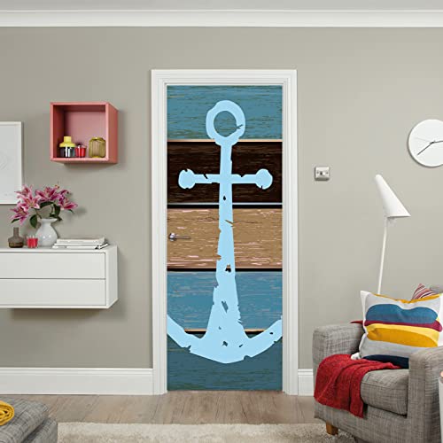 3d Türtapete Selbstklebend Holzanker B77 x H200cm Türposter Fototapete, Schlafzimmer Wohnzimmertür Aufzug Tür Aufkleber 3d Türtapete Selbstklebend Holzanker B77 x H200cm Türposter Fototapete, Schlafzimmer Wohnzimmertür Aufzug Tür Aufkleber von FYRHLH