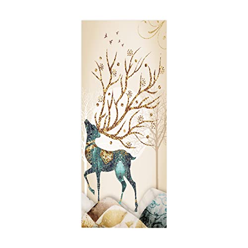 3d Türtapete Selbstklebend Tier Hirsch B77 x H200cm Türposter Fototapete, Schlafzimmer Wohnzimmertür Aufzug Tür Aufkleber 3d Türtapete Selbstklebend Tier Hirsch B77 x H200cm Türposter Fototapete, Schlafzimmer Wohnzimmertür Aufzug Tür Aufkleber von FYRHLH
