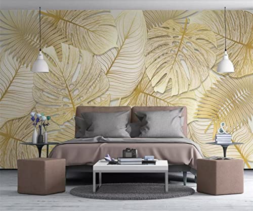 Fototapete Farbige Blätter Fototapete 3D Vliestapete Moderne Design Wandtapete Küche Flur Wohnzimmer Büro Badezimmer Kinderzimmer 430cm×300cm(Breite x Höhe) von FYRHLH