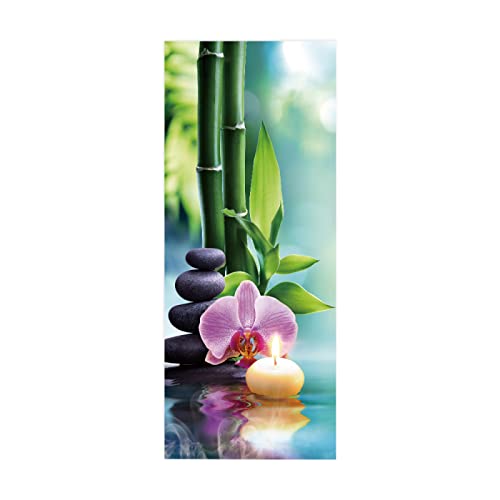 Türtapete Selbstklebend Bambusorchidee B85 x H205cm 3D Türaufkleber, Entfernbar Wasserdicht Tür Aufkleber Heimdekoration für Schlafzimmer, Wohnzimmer, Badezimmer, Wandaufkleber Türtapete Selbstklebend Bambusorchidee B85 x H205cm 3D Türaufkleber, Entfernbar Wasserdicht Tür Aufkleber Heimdekoration für Schlafzimmer, Wohnzimmer, Badezimmer, Wandaufkleber von FYRHLH