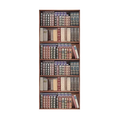 Türtapete Selbstklebend Retro-Bücherregal B100 x H200cm 3D Türaufkleber, Entfernbar Wasserdicht Tür Aufkleber Heimdekoration für Schlafzimmer, Wohnzimmer, Badezimmer, Wandaufkleber Türtapete Selbstklebend Retro-Bücherregal B100 x H200cm 3D Türaufkleber, Entfernbar Wasserdicht Tür Aufkleber Heimdekoration für Schlafzimmer, Wohnzimmer, Badezimmer, Wandaufkleber von FYRHLH