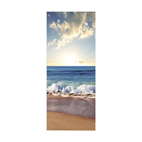 Türtapete Selbstklebend Strand Meer B77 x H200cm 3D Türaufkleber, Entfernbar Wasserdicht Tür Aufkleber Heimdekoration für Schlafzimmer, Wohnzimmer, Badezimmer, Wandaufkleber Türtapete Selbstklebend Strand Meer B77 x H200cm 3D Türaufkleber, Entfernbar Wasserdicht Tür Aufkleber Heimdekoration für Schlafzimmer, Wohnzimmer, Badezimmer, Wandaufkleber von FYRHLH