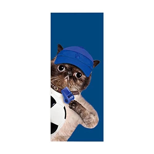 Türtapete Selbstklebend Tier Katze B90 x H200cm 3D Türaufkleber, Entfernbar Wasserdicht Tür Aufkleber Heimdekoration für Schlafzimmer, Wohnzimmer, Badezimmer, Wandaufkleber Türtapete Selbstklebend Tier Katze B90 x H200cm 3D Türaufkleber, Entfernbar Wasserdicht Tür Aufkleber Heimdekoration für Schlafzimmer, Wohnzimmer, Badezimmer, Wandaufkleber von FYRHLH