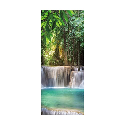 Türtapete selbstklebend TürPoster 3D Waldfluss B100 x H200cm Türtapete Selbstklebend Fototapete Türfolie Poster Tapete Abnehmbar Wandtapete für Wohnzimmer Küche Türtapete selbstklebend TürPoster 3D Waldfluss B100 x H200cm Türtapete Selbstklebend Fototapete Türfolie Poster Tapete Abnehmbar Wandtapete für Wohnzimmer Küche von FYRHLH